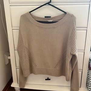 Aeropostale cream/tan sweater